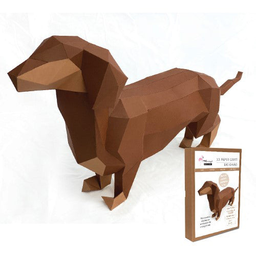 Dachshund Papercraft Kit