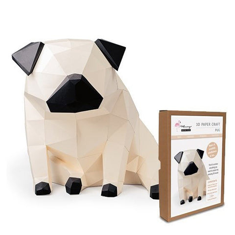 Pug Papercraft Kit